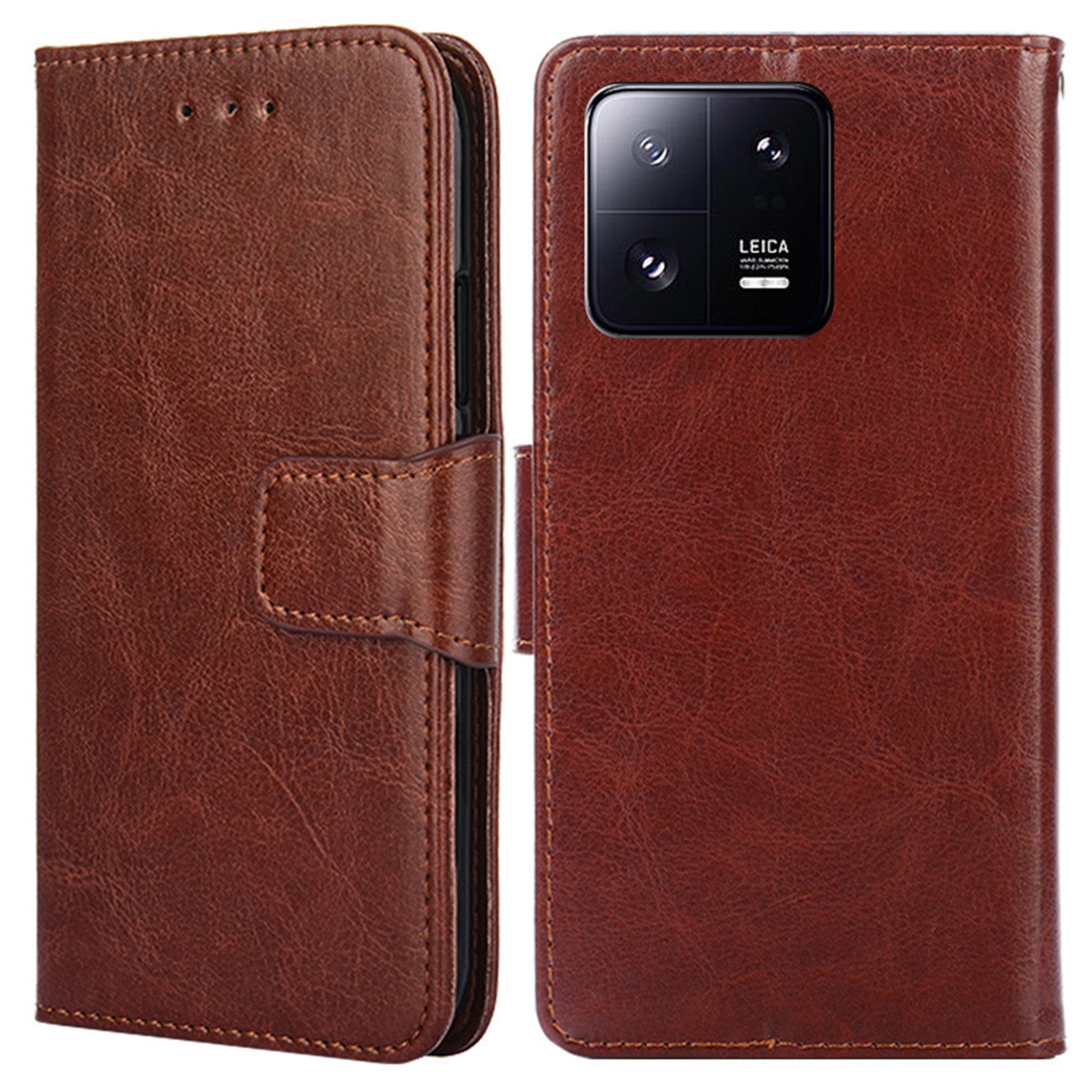 For Xiaomi 13 Pro 5G Anti-drop PU Leather Flip Phone Wallet Case Magnetic Stand Scratch-resistant Phone Cover For Xiaomi 13 Pro 5G Anti-drop PU Leather Flip Phone Wallet Case Magnetic Stand Scratch-resistant Phone Cover